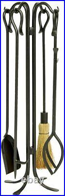 Hearth Hooks Fireplace Tool Set Graphite New