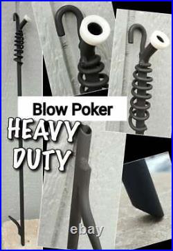 Heavy Duty Blow Poker 47, Campfire/Fireplace, Made in US by Blacksmith