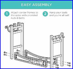 Heavy Duty Firewood Storage Rack Tools Wood Holder Set Fireplace Indoor Stand