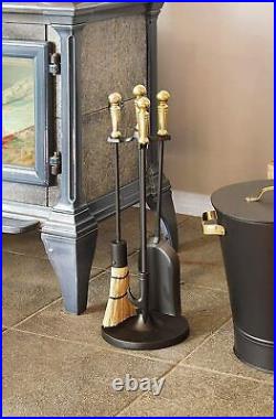 Holden Mini Fireplace Tool Set, Polished Brass New