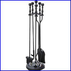Home Impressions 5-Piece Cast Iron Fireplace Tool Set FT25 Pack of 4 Home