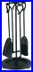 Home and Hearth 18019 Compact Fireplace Tool Set, 18 H/13 Lb, Matte Black