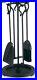 Home and Hearth 18019 Compact Fireplace Tool Set, 18 H/13 lb, Matte Black, NEW