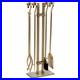Home and Hearth 18086 Sinclair Fireplace Tool Set, Burnished Brass, 20 Pounds