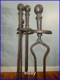Howes Of Boston Vintage Iron Fireplace Tool Set Wood Stove Fireplace Tools