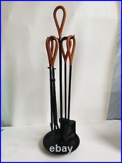 Jacques Adnet Fireplace Tool Set Irons, Art Piece, Collectable