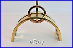 Jacques Maison Charles Vtg Mid Century French Modern Brass Fireplace Tools Set