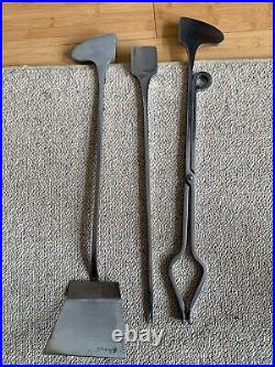 Jean-Paul Creations Modernist Fire Tools / Mid Century Danish Fire Wood Set