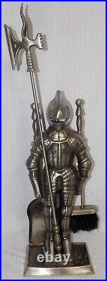 Knight In Shining Armor Battle Axe Fireplace Tool Set