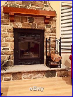 Log Bin Fireplace Tools Set Black Wood Storage Rack Firewood Holder Indoor Home