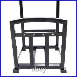 Log Holder and Fireplace Tool Set Heavy Duty Steel Powder Coated Antique Black