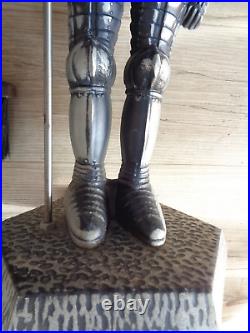 Metal Medieval Knight Fireplace Tool Set 32-1/2 tall
