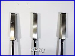 Mid Century MODERNIST FIREPLACE TOOLS SET Geometric SPACE AGE Vtg George Nelson