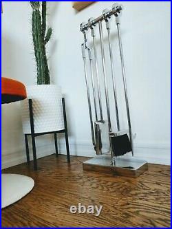 Mid Century Modern Danish McM Vintage Danny Alessandro Fireplace Tool Set