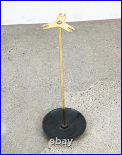Mid Century Modern Fireplace Tools Brass Cast iron Pilgrim Seymour Nelson Metal