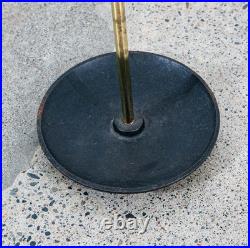 Mid Century Modern Fireplace Tools Brass Cast iron Pilgrim Seymour Nelson Metal