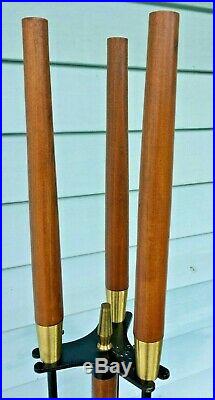 Mid Century Modern Seymour vintage fireplace tools set poker shovel broom