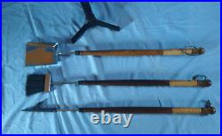 Mid Century Modern Vintage 1970's Era Fireplace Tool Set