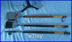 Mid Century Modern Vintage 1970's Era Fireplace Tool Set