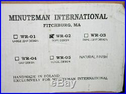 Minuteman International Fireplace Tool Set WR-02 Rope Design 5 Piece Never Used