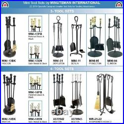 Minuteman International Paxton Mini Fireplace Tool Set Satin Nickel New