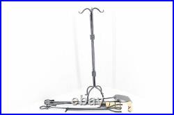 Minuteman Intl WR-28 Country Classic Wrought Iron Fireplace Tool Set, 5-piece