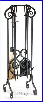 Napa Forge Antique Scroll Fireplace Tool Set, Brushed Bronze, New, Free Shipping