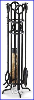 Napa Forge Arts And Crafts Fireplace Tool Set, Black