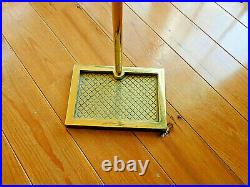 Never Used Va Metalcrafters 5 Piece All Brass Fireplace Tool Set