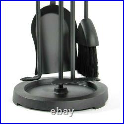 Pilgrim 5 Piece Compact Wood Stove Tool Set Matte Black