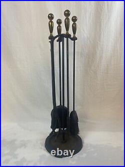 Pilgrim Hearth Vintage Tool Set, Iron Set For Wood Stove Or Fire Place