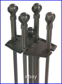 Pilgrim Home Hearth 18042 Ball Claw Fireplace Tool Set, 30? H, 22 Lbs, Burnished