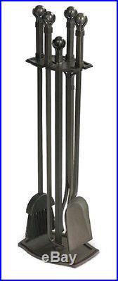 Pilgrim Home and Hearth 18042 Ball and Claw Fireplace Tool Set, Forged Iron