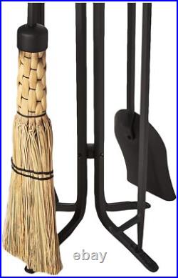 Pilgrim Home and Hearth Pilgrim Forged Iron Fireplace Tool Set 28, Warm Matt