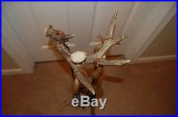 Rustic 5 Piece Whitetail Deer Antler Horn Fireplace Tool Set Cabin Hunting Lodge