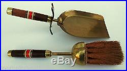 Rare Antique 1900's Luxurious Sword Shaped 4 Pieces Fireplace Tool Set. French
