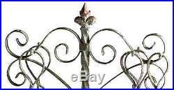 Rustic Tuscan French Scroll Fireplace Fire Tools Set Antiqued Iron Shabby Chic