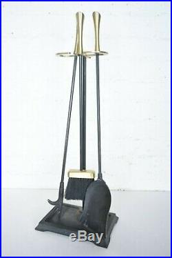 Set Of MID Century Modern Donald Deskey Fireplace Tools And Stand