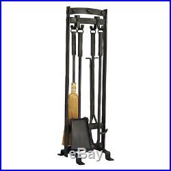 Stronghold Fireplace Tool Set Charcoal