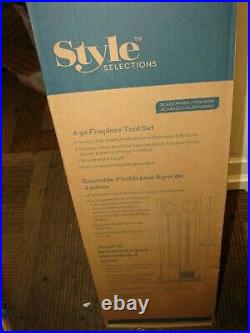 Style Selections 4 pc Fireplace Tool Set #0669004