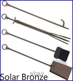 Tool Set Solar Bronze (Ivy) Fireplace Toolset