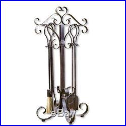 Uttermost 20338 Daymeion Fireplace Tools Set of 5 Iron