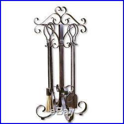 Uttermost 20338 Daymeion Metal Fireplace Tools, Set Of 5