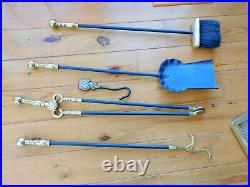 Va Metalcrafters/ Harvin Brass 6 Piece Fireplace Tool Set