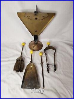 Vintage 1930's Art Deco Aviation Fireplace Tool Kit