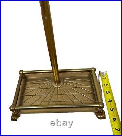 Vintage 5 Piece Brass Golf Club & Ball Handle Fireplace Tool Set 32 Tall