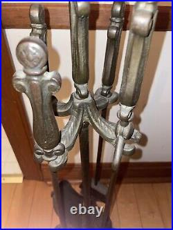 Vintage Antique Fireplace Tool Set. Unknown Maker