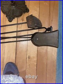 Vintage Antique Fireplace Tool Set. Unknown Maker