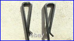 Vintage Antique Wrought Iron Fireplace Fire Pit Tool Set Scoop Shovel Pick Poker