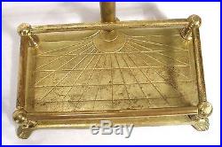 Vintage Art Deco Brass Fireplace Fire Place 5 Piece Tool Set Incl Gated Stand